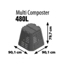 Kompostownik Multi 480l Patrol Group KOMPOST480CZAPG013