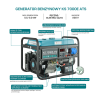 Agregat prądotwórczy Konner&Sohnen KS 7000E ATS