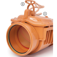 Zasuwa burzowa PP DN 110mm Karmat ZB110