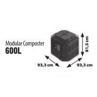 Kompostownik modularny 600l Patrol Group KOMPOST600CZAPG013