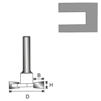 Frez do rowków T D32 Dedra 07F122B