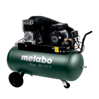 Kompresor olejowy Metabo Mega 350-100 W 90L 601538000
