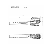 Dmuchawa akumulatorowa LB 18 LTX BL Metabo 601607850