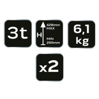 Kobyłka samochodowa 3T Neo 11-750 2 szt