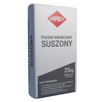 Piasek kwarcowy do piaskowania 25kg Airpress 45365 0,5-1mm