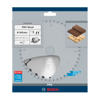 Tarcza pilarska do drewna Pro Wood Bosch 160 / 20 mm 2608640596
