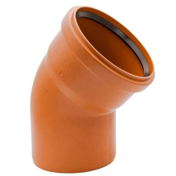 Kolano kanalizacyjne PP 160/45 - K64