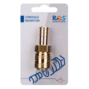 Szybkozłączka pneumatyczna na wąż 13mm RQS 26KATF13MPX