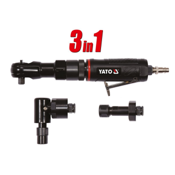 Zestaw pneumatyczny grzechotka szlifierka prosta i kątowa Yato YT-09860