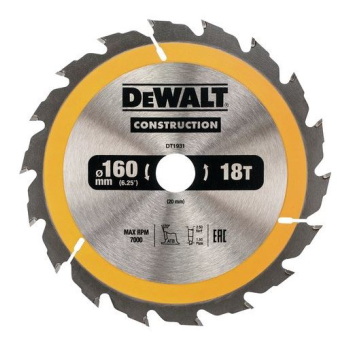 Tarcza pilarska do drewna 160 / 20mm Dewalt DT1931-QZ