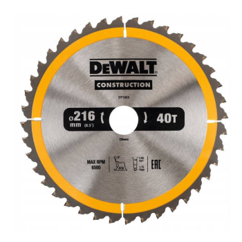 Tarcza pilarska do drewna 216 / 30mm Dewalt DT1953-QZ