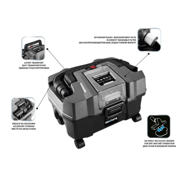 Odkurzacz warsztatowy Graphite 58GE105