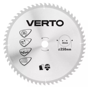 Tarcza pilarska do drewna 350 / 30mm Verto 61H144