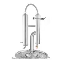 Destylator urządzenie do destylacji 20L + termometr analogowy