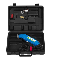 Nóż termiczny do cięcia styropianu tkanin tworzyw sztucznych do 500C 60W + ostrze typu R