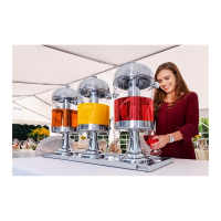 Dyspenser dozownik do napojów chłodzący na lód 3 x 7L