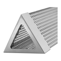 Wkład do wędzarni na wiórki zrębki drewna trójkątny nierdzewny 30.2x6.2x5.4cm