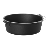 Kociołek żeliwny na ognisko śr. 31cm 6L + Stojak