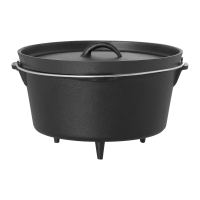 Kociołek garnek żeliwny myśliwski na ognisko grill śr. 31.5cm 7.2L + NÓŻKI