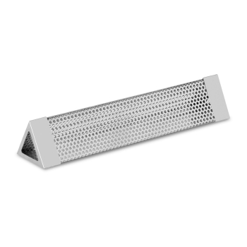 Wkład do wędzarni na wiórki zrębki drewna trójkątny nierdzewny 30.2x6.2x5.4cm