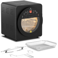 Piekarnik piecyk wielofunkcyjny z rożnem 12 programów 1.7kW 14.5L