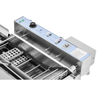 Maszyna do smażenia formowania pączków donutów ze stali nierdzewnej 2x 2.5 kW 23 l