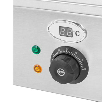 Bemar podgrzewacz gastronomiczny z kranem i osłoną 1800 W 6x GN 1/3 gł. 100 mm 22.8 l