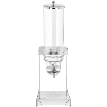 Dozownik dyspenser do płatków ryżu cukierków przezroczysty nierdzewny 3.5 l