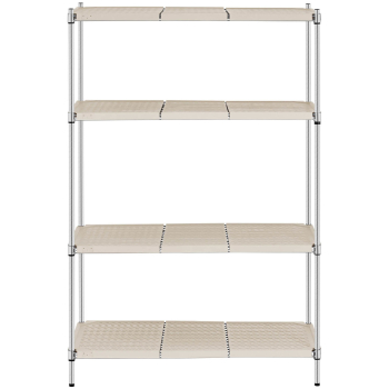 Regał warsztatowy druciany 4 półki z nakładkami do 600 kg 120x60x180 cm