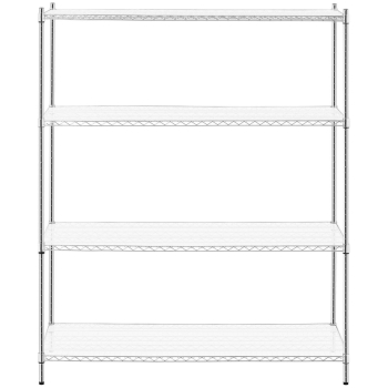 Regał magazynowy ażurowy 4 półki + 4 maty do 1 t 1000 kg 150x60x180 cm
