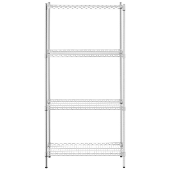Regał warsztatowy chromowany 4 półki druciane do 1 t 1000 kg 90x45x180 cm