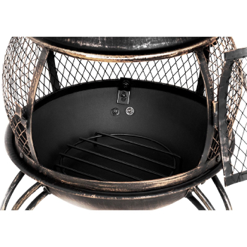 Ogrzewacz palenisko kominek na taras do ogrodu stalowy 360 wys. 90 cm