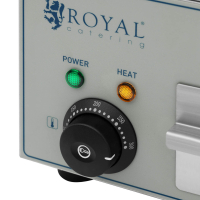 Grill elektryczny płyta grillowa ryflowana pojedyncza 360 x 250 mm 2000 W