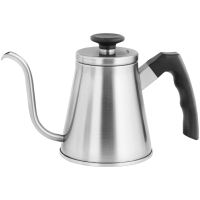 Czajnik gęsia szyja ze stali nierdzewnej do kuchenki indukcyjnej 0.8 l srebrny