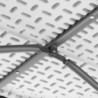 Stół cateringowy ogrodowy składany biały do 150 kg 152 x 70 x 74 cm