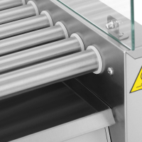 Podgrzewacz grill rolkowy do parówek hot-dogów z osłoną - 11 rolek 1100 W