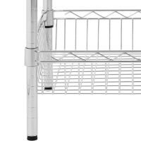 Regał druciany metalowy do magazynu garderoby 4 kosze 90 x 45 x 180 cm do 200 kg