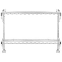 Półka druciana ścienna podwójna do 60 kg 90 x 35 x 60 cm