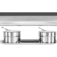 Podgrzewacz do potraw na pastę okrągły podwójny 2 x 4.5 l