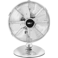 Wentylator wiatrak biurkowy stołowy śr. 295 mm 3 prędkości 30 W srebrny