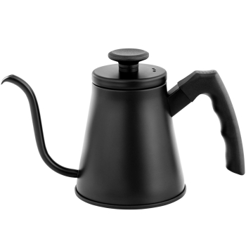 Czajnik gęsia szyja ze stali nierdzewnej do kuchenki indukcyjnej 0.8 l czarny