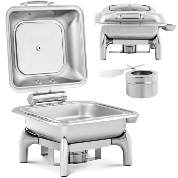 Podgrzewacz do potraw stołowy na pastę z pokrywą z okienkiem GN 2/3 5.3 l