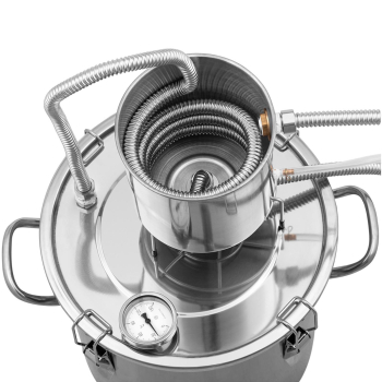 Destylator destylarka ze stali nierdzewnej z termometrem alkoholomierzem 20 l