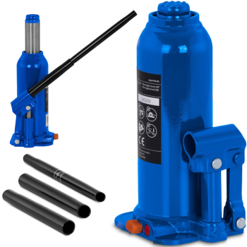 Podnośnik lewarek hydrauliczny słupkowy butelkowy 222 - 447 mm 10 t