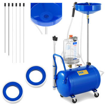 Zlewarka odsysarka pneumatyczna do oleju 0-3 bar 70 l