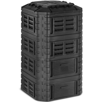 Kompostownik modułowy do ogrodu na odpadki organiczne 90 x 90 x 169 cm 1260 l