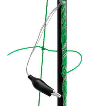 Siatka elektryzująca ogrodzenie ochronne hodowlane dla kur drobiu 1,25 x 25 m