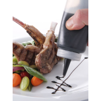 Dyspenser pojemnik do sosów zimnych 0,7l. czerwony - Hendi 557914