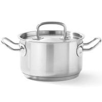 Garnek średni z pokrywką Kitchen Line 62.8 l 500 x 320 mm - Hendi 836088