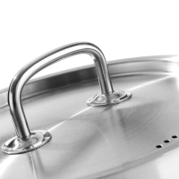 Garnek średni z pokrywką Kitchen Line 62.8 l 500 x 320 mm - Hendi 836088